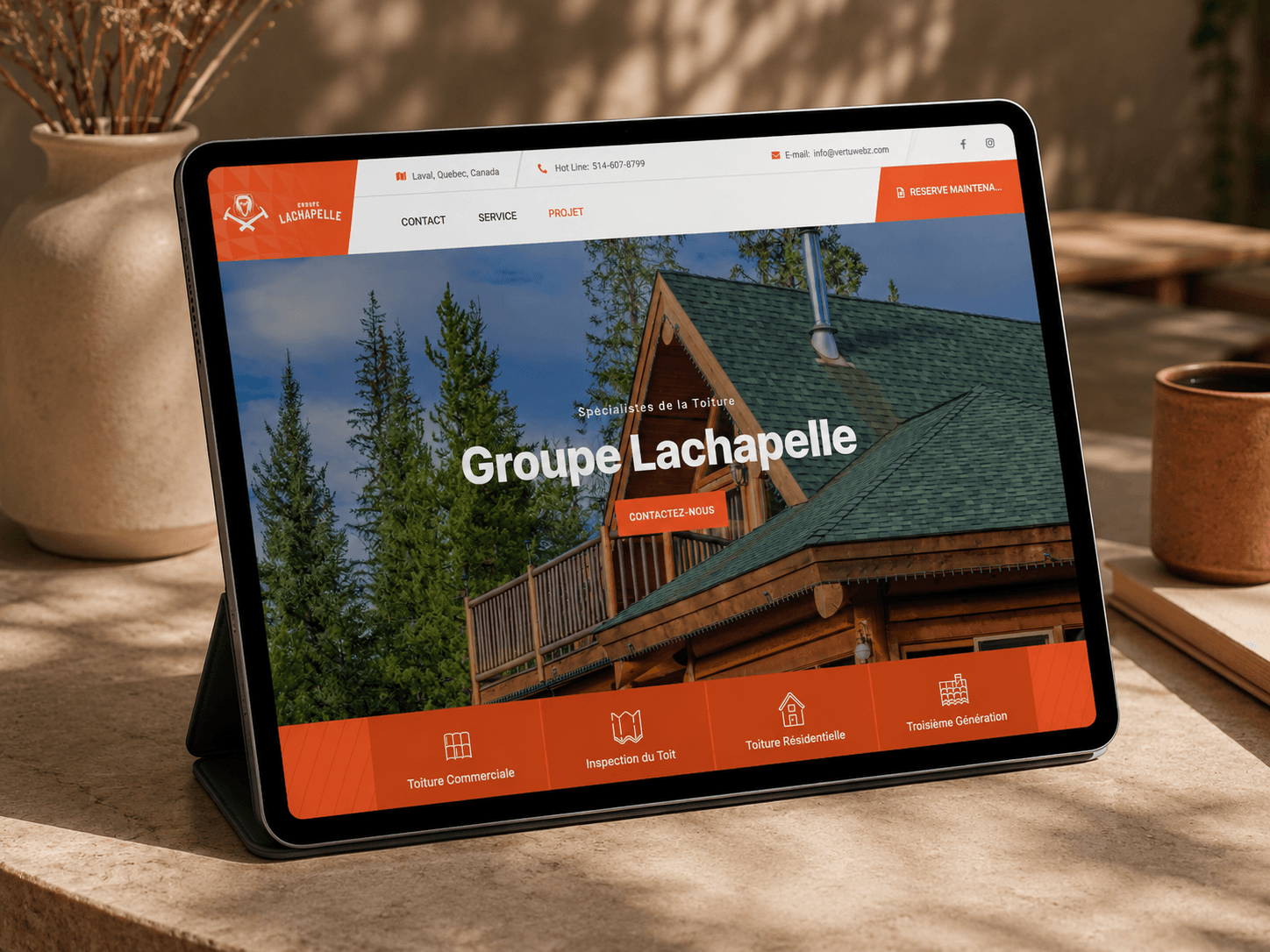 Groupe Lachapelle digital project