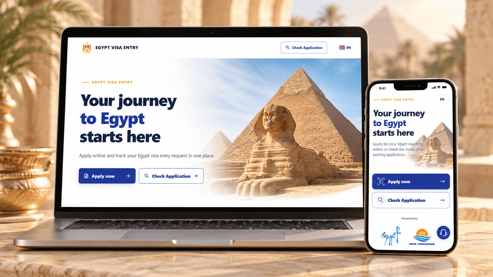 Egypt Visa Entry project mockup