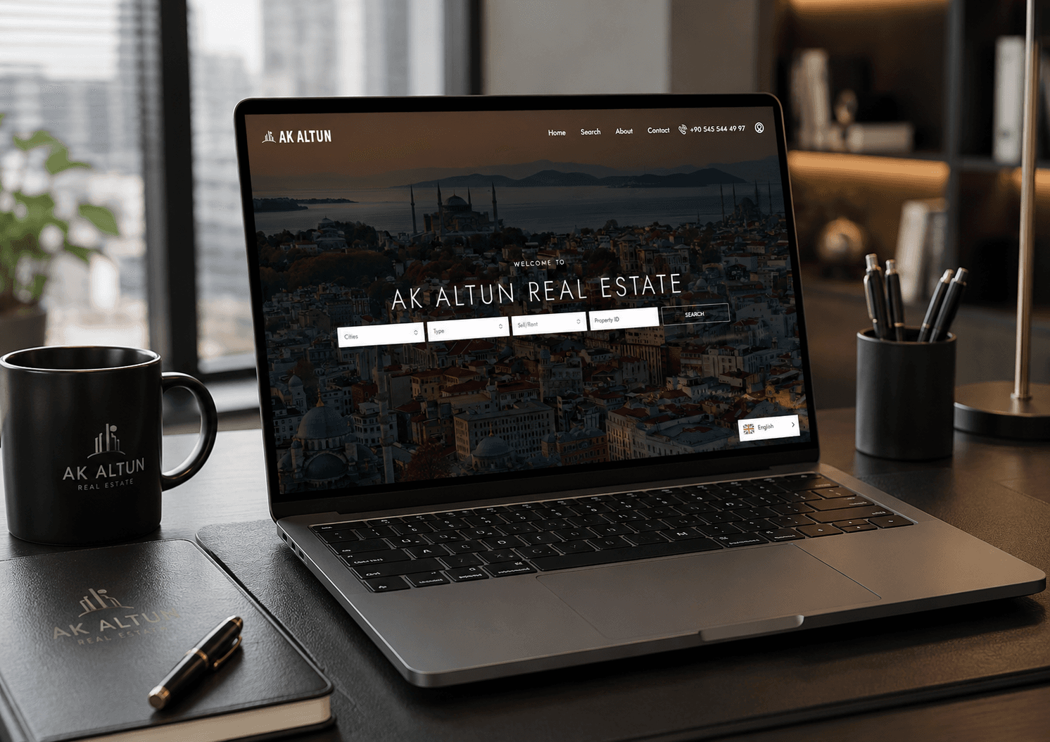Akaltun Real Estate project mockup